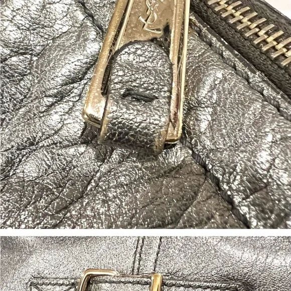 Yves Saint Laurent Metallic Downtown Tote - Picture 8 of 9